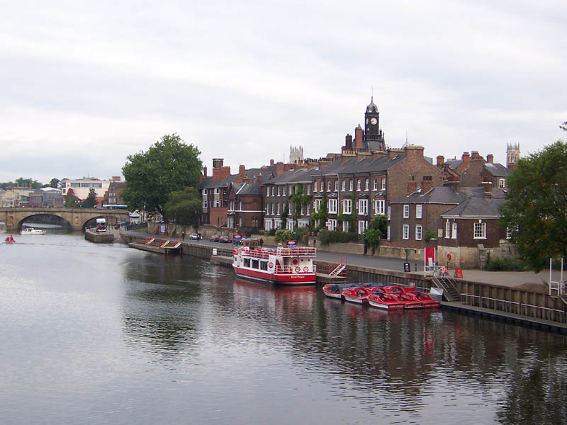 Häuser am Fluss in York