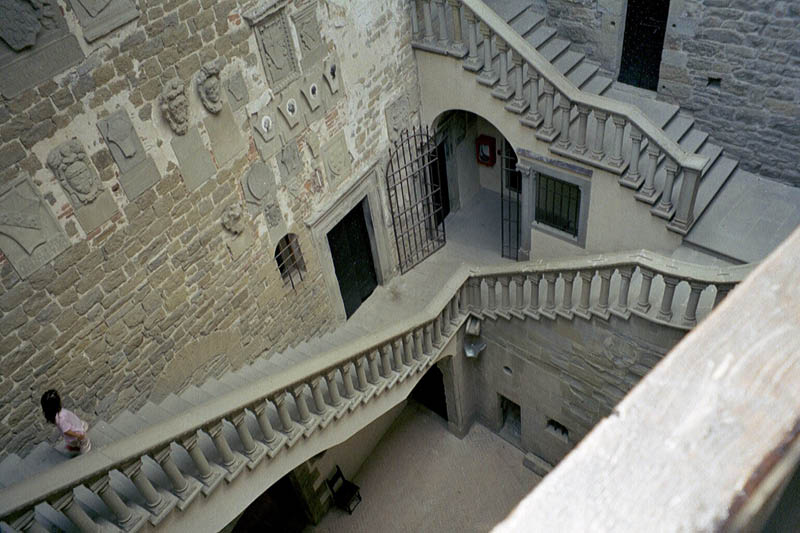 Treppen einer Burg